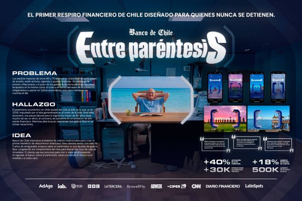 Banco de Chile "Entre Paréntesis". Effie College Chile 2026.