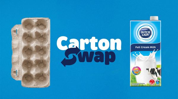 Leo Burnett Malaysia Creates The Cartonswap to Exchange Empty Egg Cartons for Milk