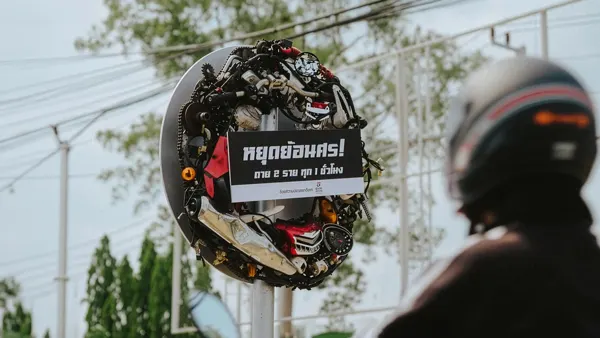 The Sign You Shouldn't See – Campaign Targets Wrong-Way Motorcyclists in Thailand